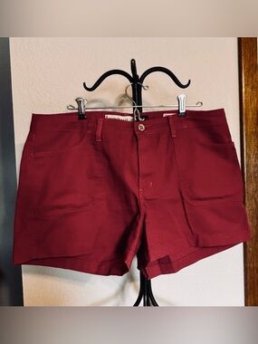 Hydraulic Dark Red/Maroon Women's Casual Shorts - 13/14